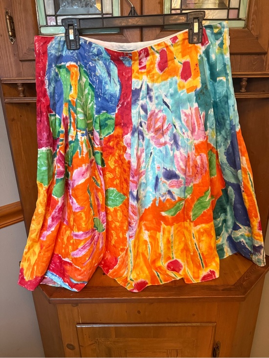 Ralph Lauren Dresses & Skirts - Ralph Lauren Bright Multicolor Floral Dress — Red, Orange, Blue